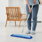 Gritt Commercial Microfiber Looped Dust Mop Pad Head - 24" x 5" - Blue-Material: Microfiber