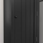 HOMCOM 48" H 4-Tier Kitchen Pantry Cabinet with Adjustable Shelves - Black-Anti-tipping design enhances safety 