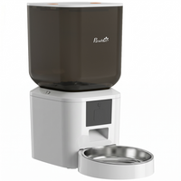 PawHut Automatic 8L Cat Feeder - WiFi - Smart App Control-Set precise feeding plans via APP, helping your pet maintain healthy weight
