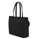 Swiss Gear Womens Laptop Tote Bag - Black-Front zippered quick access pocket with integrated lanyard featuring a removable key/fob is a great place to keep power cords, chargers and other essentials accessible
