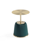 Manhattan Comfort Anderson 15.75" Modern Leatherette Upholstered End Table - Green-Mix and Match with Manhattan Comfort Coffee Tables