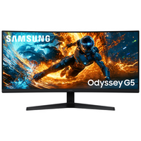 Samsung 34" Odyssey G5 Curved Gaming Monitor - LS34HG550ENXZA-Ultra-wide UWQHD (3440 x 1440) resolution