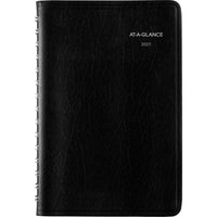 AT-A-GLANCE 2027 Daily Appointment Book - 8" H x 4-7/8" W - Black - English-12 months: January 2027 - December 2027