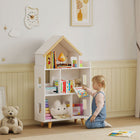 Qaba Toy Storage Organizer for Kids - White-Suitable height for children aged 3-6 years
