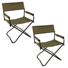 My Home My Living Outdoor Director's Chairs - Green - 2 Pack-Overall size: 23.5"W x 22.5"D x 32" High