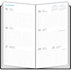 W. Maxwell 2026 Troi Planner - 3" x 6" - Apricot - Bilingual-1 week on 2 pages