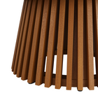 Modway Lane 39" Round Outdoor Teak Wood Coffee Table - Natural-7