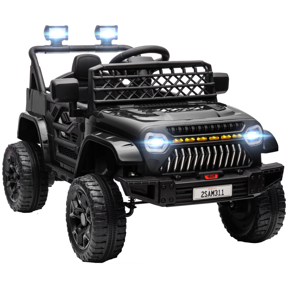 Qaba 12V Kids Ride on Truck Car with Remote Control, Openable
