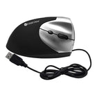 IntekView Vertical Wired Right Hand Mouse-Specially designed finger slots, supports fingers well. 