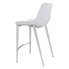 Zuo Magnus Counter Stool - White/Silver - Set of 2-6