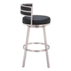 Zuo Gimsby Swivel Barstool - Black-3 year limited warranty