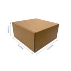 Reliabag Self Seal Corrugated Literature Mailer Boxes - 12" L x 12" W x 6" H - Kraft - 40 Pack-40pcs ships flat, save storage space