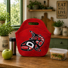 Oscardo Salmon by Jamie Sterritt Lunch Bag-Insulated & Food-Safe Lunch Bag - Keeps food and beverages cool or warm for up to 4 hours. Made from PVC-free, BPA-free, and latex-free materials for safe, everyday use