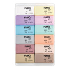 Staedtler FIMO Pastel Modeling Clay Sampler Set - Assorted - 12 Pack-12 individually wrapped half blocks of pastel colours in a box