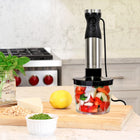 Kenmore 400W Hand Blender - Black and Silver-Variable speeds with simple dial control