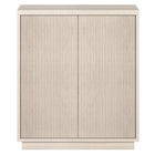 Hudson&Canal Alston 28"W Accent Cabinet - Alder White-Features two swing-out doors and an adjustable center shelf