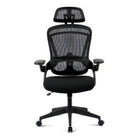 TygerClaw Ergonomic Mesh Executive Chair with Adjustable Arms and Headrest-Flip up armrests make it easy to tuck the chair under your desk to save floor space