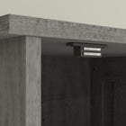 HOMCOM 67" Tall Narrow Bathroom Storage Cabinet - Distressed Dark Grey-Painted MDF surface ensures easy cleaning
