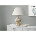 Monarch Specialties 28" H Contemporary Table Lamp - Beige Resin / Ivory / Cream Shade-Enjoy versatile lighting options with the convenient 3-way switch that holds up to a 100W bulb (3-way bulb not included), allowing you to effortlessly adjust the brightness and create the perfect ambiance in any room