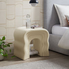 Modway Jorin Squiggle Side Table - Ivory-Water-Based Finish