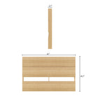 Nexera Panel Headboard - Queen Size - Natural Maple-Perfectly matches any full size beds from Nexera and can be paired with Nexera Extension Panels (sold separately)