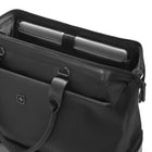 SwissGear Weekender Tote Bag - 15" x 19" - Black-Pass-Thru trolley sleeve for stacking on wheeled luggage
