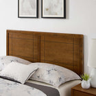 Modway Marlee Wood Twin Platform Bed with Splayed Legs - Walnut-Wood Slat Support System