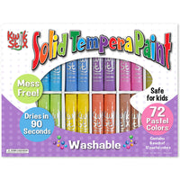 Kwik Stix Tempera Paint Sticks Classpack 72-Piece Set - Pastel-Kwik Stix Paints: Kwik Stix Tempera Paint sticks take the mess out of painting while keeping all the fun These quick drying paints dry in under 90 seconds, providing mess free fun for kids of all ages