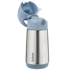 b.box - Insulated Drink Bottle - 350ml - Chill Out-Leak-proof straw lid with push-button opening for little hands