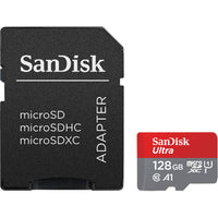 Sandisk Ultra 128 GB microSDXC UHS-I Card with Adapter-128 GB capacity