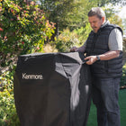 Kenmore 33" Gas Grill Cover - Black-Polyester with PE backing.