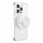 PopSockets PopGrip for MagSafe with Magnetic Adapter Ring - Curves Coconut Creme-Easily remove the top to wirelessly charge your phone