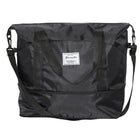 Nicci Travel Weekender Duffel Expandable Bag - Black-Three front pockets 