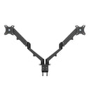 IntekView Dual Monitor Mount with Gas Spring-Aluminum Lower Arm provides a sleek, elegant look