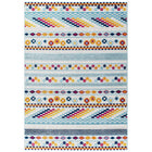 Modway Reflect Cadhla Vintage Abstract Geometric Lattice Indoor/Outdoor Area Rug - 5 ft W x 8 ft L - Multicolored-Abstract Geometric Lattice Area Rug