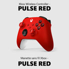 Xbox Wireless Gaming Controller - Pulse Red-Stay on target with the hybrid D-pad, textured grip on the triggers, bumpers, and back-case. Plug in any compatible headset with the 3.5mm audio headset jack.