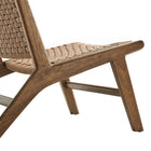 Modway Saoirse Woven Rope Wood Accent Lounge Chair - Walnut Natural-8