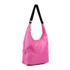 Karla Hanson Pack n Fold Foldable Lightweight Water-resistant Hobo Bag - Pink-Dimensions: 19H 8W 8D cm (folded size)