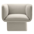 Modway Tate Performance Velvet Accent Chair - Almond-Assembly Required