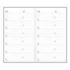 Brownline 2026 Two-Week Pocket Planner - 6" x 3-1/2" - Black - English-Telephone and address section