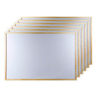 Office Works Large Dry-Erase White Board, Pack of 6, 23 x 35 inches, White-Set: comes with two metal hangers for easy horizontal and vertical wall display
