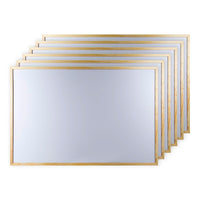 Office Works Large Dry-Erase White Board, Pack of 6, 23 x 35 inches, White-Set: comes with two metal hangers for easy horizontal and vertical wall display