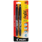 Pilot Frixion Ball Erasable Gel Pens - 0.7 mm - Black - 2 Pack-0.7mm point