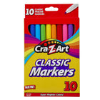Cra-Z-Art Fineline Non-Washable Markers - 10 Pack-Cra-Z-Art 10ct Classic Fineline Marker set comes in ten vibrant colours, inspiring imagination and creativity in every box