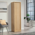 Sauder Merton Hall Storage Cabinet - Harmony Ash-Adjustable shelving: Three adjustable shelves and one fixed shelf for the ultimate storage versatility. Each adjustable shelf has a maximum weight capacity of 25 lb