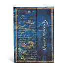 Paperblanks Midi Lined Wrap Closure Hardcover Journal - Monet (Water Lilies) Letter to Morisot-144 pages, 21 lines per page