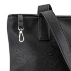 Gry Mattr Vegan Zipper Tote Bag - Black-Inner key leash clip