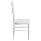 Flash Furniture HERCULES PREMIUM Series Resin Stacking Chiavari Chairs - White - 2 Pack-Stack Quantity: 8
