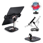 ShoppingAll Short Adjustable Tablet Stand - Black-Supports tablets and smartphones that are between 4.7" to 12.9" and up to 2.2 lbs (1 Kg)