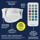 Bell+Howell Battery Operated LED Swivel Lights with Remote - 2.95" - 3 Pack-Shines brighter & lasts longer : Wireless Under Cabinet Lights is 3 inch in diameter, it bring a larger and brighter light-emitting area, also the larger touch area is also easy and comfort to reach by hand. Thanks to the power efficiency of the high-quality LED light, Three AA batteries makes Battery Powerd LED Cabinet Lighting shines longer than most other products with Non-LED light source. More Efficiency, Less Hassle.